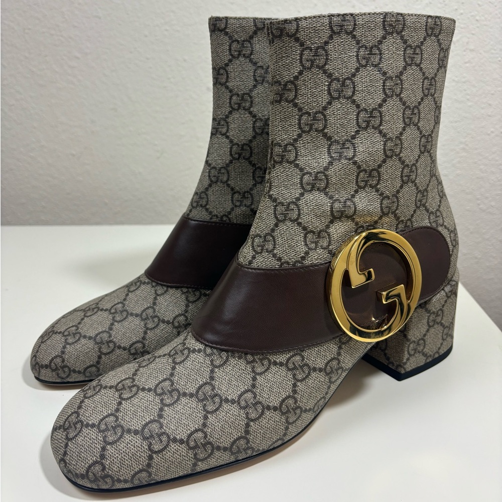 Gucci Blondie GG Supreme Canvas Boot